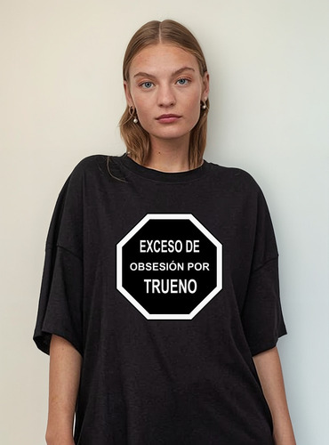 Remera Exceso De Obsesión Trueno Mateo Palacios Unisex