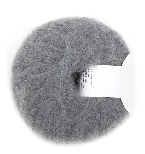 Popular Hilo De Lana Larga De Angora De Mohair Suave Y Suave