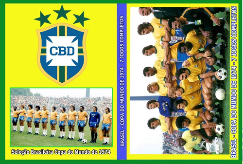 Dvd Seleção Brasileira Copa De 1974 - 7 Dvd´s