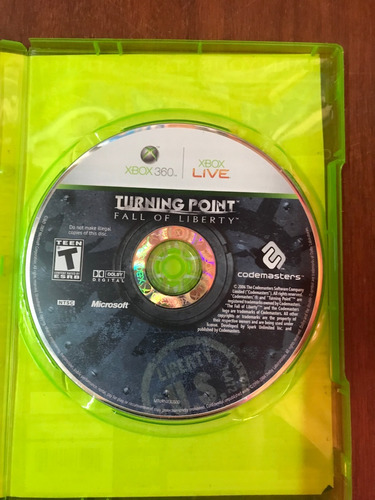 Juego Xbox360: Turning Point: Fall Of Liberty (solo El Cd)