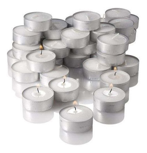 Velas 100 Und Jummi Luz Decoración Tazas Aluminio Mechero