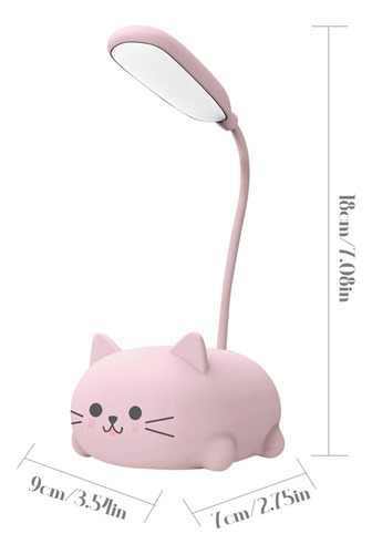 . Lindas Lámparas De Escritorio For Leer Con Forma De Gato,