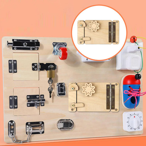 4 Tablero De Actividad Para Niños, Accesorios Diy, Puerta
