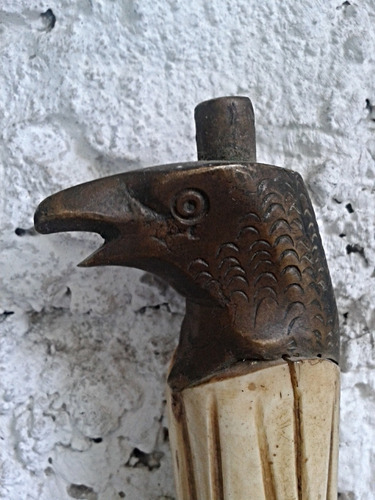 Espada Flamígera Antigua Cabeza De Águila Hierro/bronce (Usado)