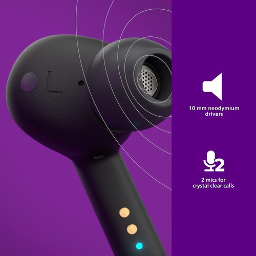 Teléfono Philips T5506 con cancelación de ruido inalámbrica Pro (Anc Pro) Negro