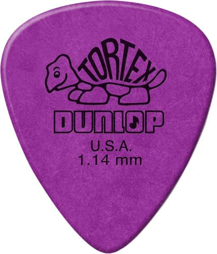 Jim Dunlop Standard 1,14 Mm Púa De Guitarra Morada, Paquete