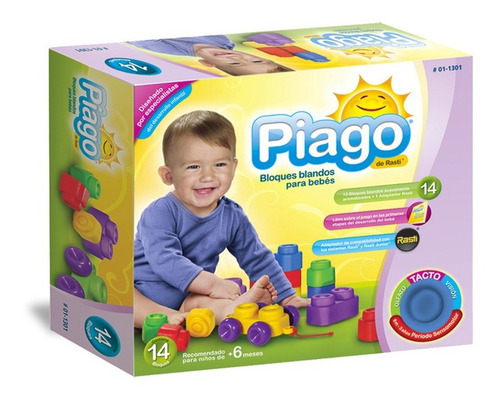 Bloques Blandos Para Bebes X 14 Rasti Piago 01-1301 Edu Full
