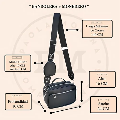 Bolso bandolera con monedero sale