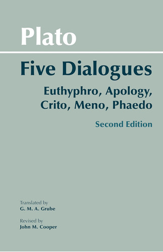 Libro: Plato: Five Dialogues: Euthyphro, Apology, Crito,