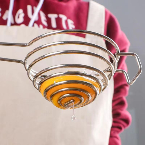 Separador De Huevos En L, Acero Inoxidable, Yema De Huevo Bl