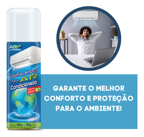 12 Espuma Spray Para Limpeza De Ar Condicionado Ar Da Terra