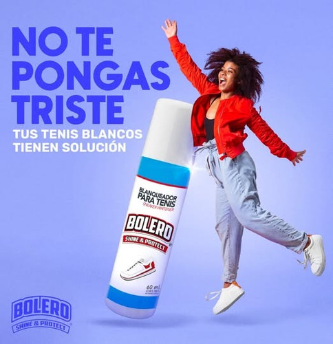 Blanqueador Tenis Zapato Bolero Blanco 60ml Lustrar Limpiar