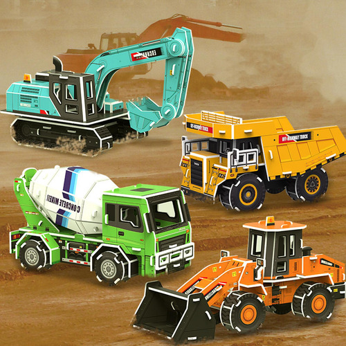4x Construcción De Rompecabezas 3d, Kits De Modelos De S