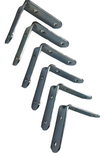 Escuadra Angulo De 50mm X 50mm Galvanizado X 12 Unds