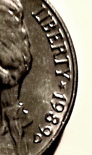 Moneda Antigua Norteamericana 5 Cent Thomas Jefferson 1989 D (Usado)