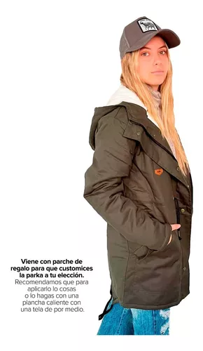 comprar Customs Ba Camperas Mujer Parka Corderito Campera Invierno C