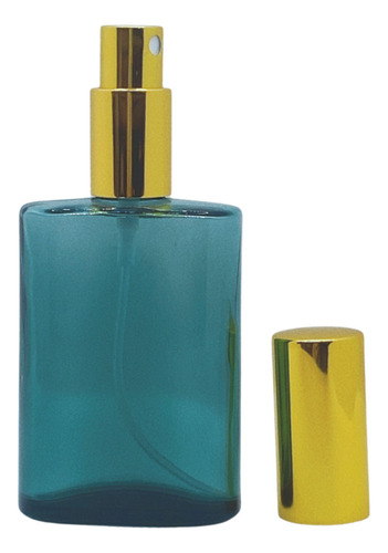 Set De 5 Frascos De Perfume Atomizador De Aluminio Dorado