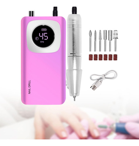 Taladro De Uñas Inalámbrico Compacto Eléctrico 45000 Rpm