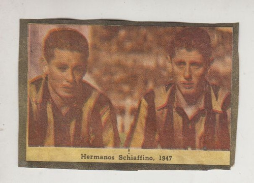 Uruguay Futbol Figurita Hermanos Schiaffino En 1947 Peñarol