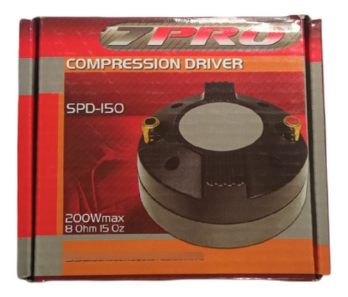 Imagen 2 de 5 de Driver Agudo 200 Watts 1 Pulgada Rosca Marca 7pro Spd-150