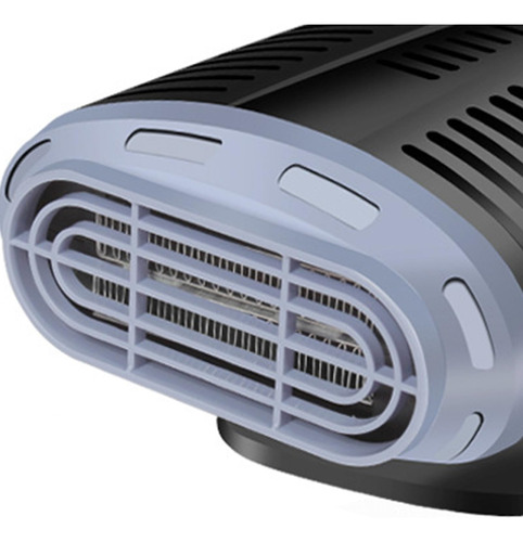 Ventilador Yosoo Calentador Coche 360 Grados Portátil 12v Gris Negro