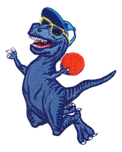 1 Parche Bordado Con Logotipo De Dinosaurio De Baloncesto Pa