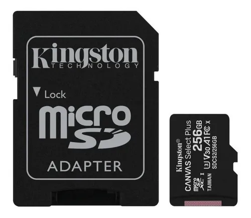 comprar Micro Sd 256gb Kingston Canvas Select Plus 100r A1 C10 Sdxc