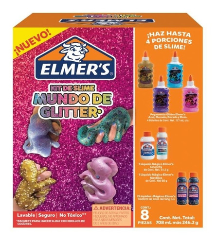 Elmer's Kit De Slime Mundo Glitter 700 Ml