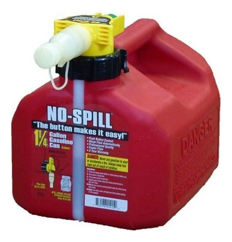 No-derrame 1415 1-1 / 4-gallon Poly Gas Can (cumple Con Carb