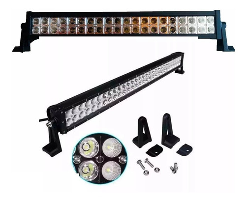 Faro Barra 40 Led 55cm 120w Auto Camioneta 4x4 Con Soporte