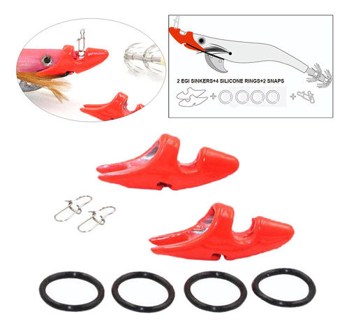 5 X 2 Piezas De Heli Punta De Plomada De Agua Profunda Jig