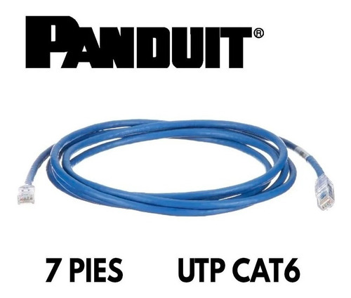 Cable De Red Utp Patch Cord Panduit Cat6 Certificado 7 Pies