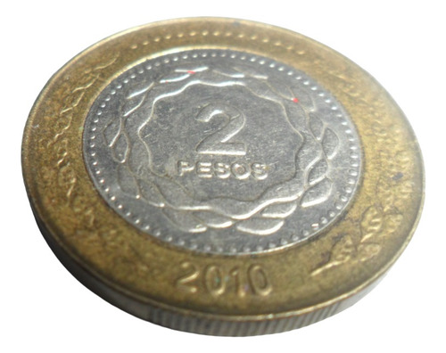 Moneda Argentina 2 Pesos 2010 (Usado)