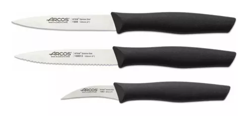 ARCOS Set De Cuchillos Mondadores Cocina Arcos Premium Negro