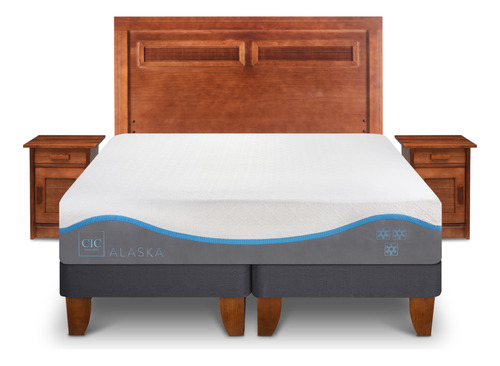 Cama Europea Alaska King Set Milan