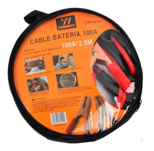 Chicote Pinza Cable Bateria 100 Amp 