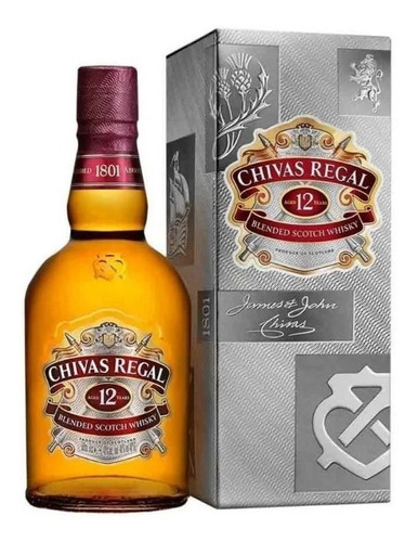 Whisky Chivas Regal 12 Años Escocia Blended Scotch + Estuche