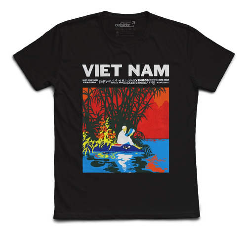 Remera Viet Nam Vietnam Poster. Tienda Outsider