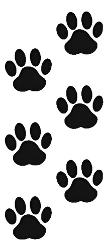 Calco Stickers Huellas Perro O Gato
