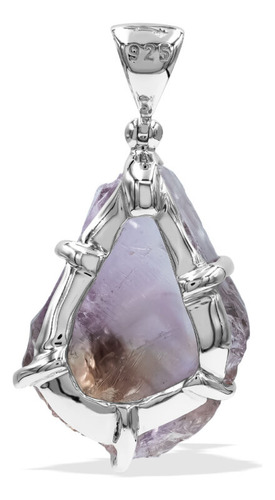 Dije Con Cristal De Ametrino O Ametrina En Plata De Ley Fina
