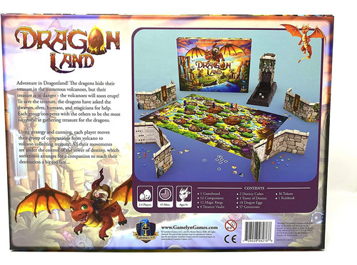 Juego De Mesa Gamelyn Games Dragon Land Ideal Para Toda La F