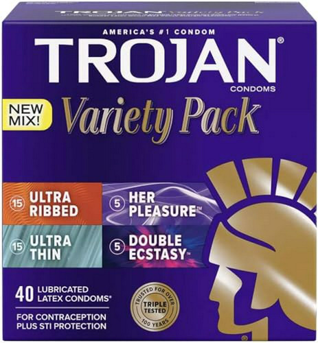 Pack De 40 Condones De Látex Lubricados Trojan Premium (fueg