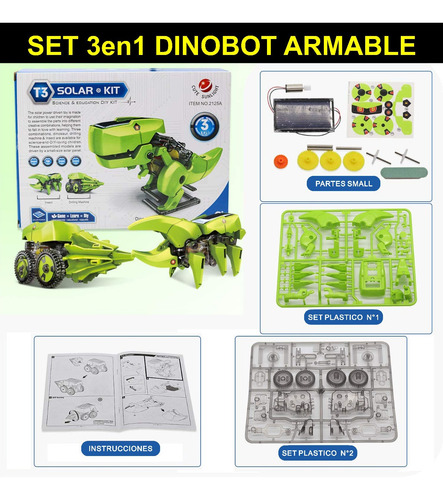 Pack Robot Solar 13en1 + 6en1 + 3en1 Dinobot + 3en1 Scorpion