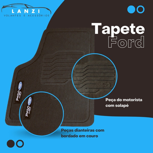 Imagem 4 de 7 de Jogo De Tapetes Emborrachado Ford F75 F100 F250 F1000 F4000