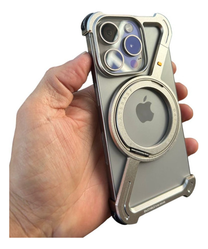 Capa Moldura Alumínio Para iPhone 15 Pro, 15 Pro Max Luxo