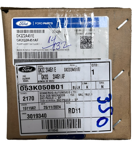 Bomba Vácuo Ford Transit 2.0 Panther