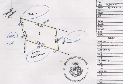 Imagen 4 de 4 de Terreno En Cholul Para Desarrollo En Venta - Zona Norte