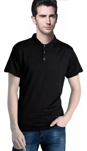 Playera Tipo Polo Casual Camiseta Moda For Hombre Slim Fit