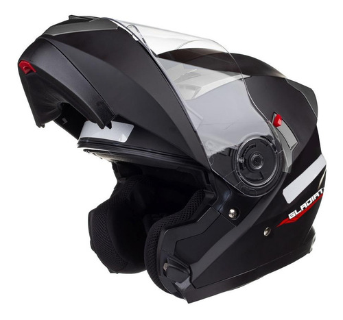 Capacete para moto escamoteável Texx Gladiator V3 preto-fosco tamanho L