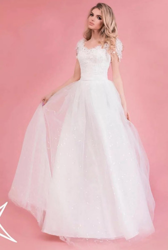Nb39 Vestido De Noiva Canoa Renda Linda Promoção Barato